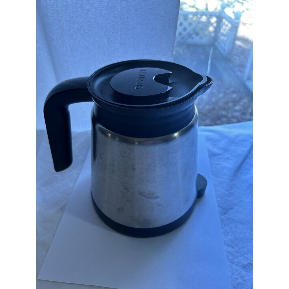 Keurig 2.0 Silver/Black Portable 32oz Stainless Steel Thermal Coffee Carafe